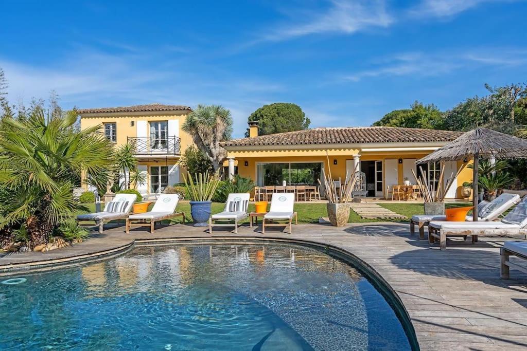 Grande Villa St-Tropez Area Avec Piscine Chauffee Gassin Dış mekan fotoğraf